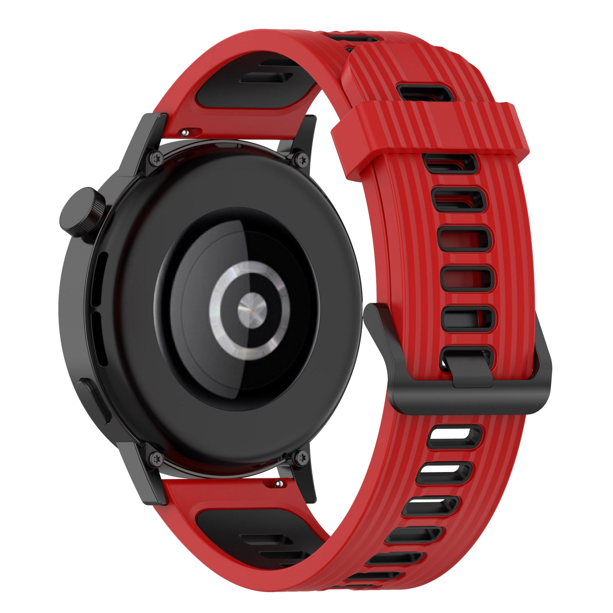 20mm Stripes Design Bi-color Silicone Soft Watch Band Adjustable Wrist Strap for Huawei Watch GT3 42mm Samsung Galaxy Watch4 40mm 44mm 20mm Stripes Design Bi-color Silicone Soft Watch Band Adjustable Wrist Strap for Huawei Watch GT3 42mm Samsung Galaxy Watch4 40mm 44mm